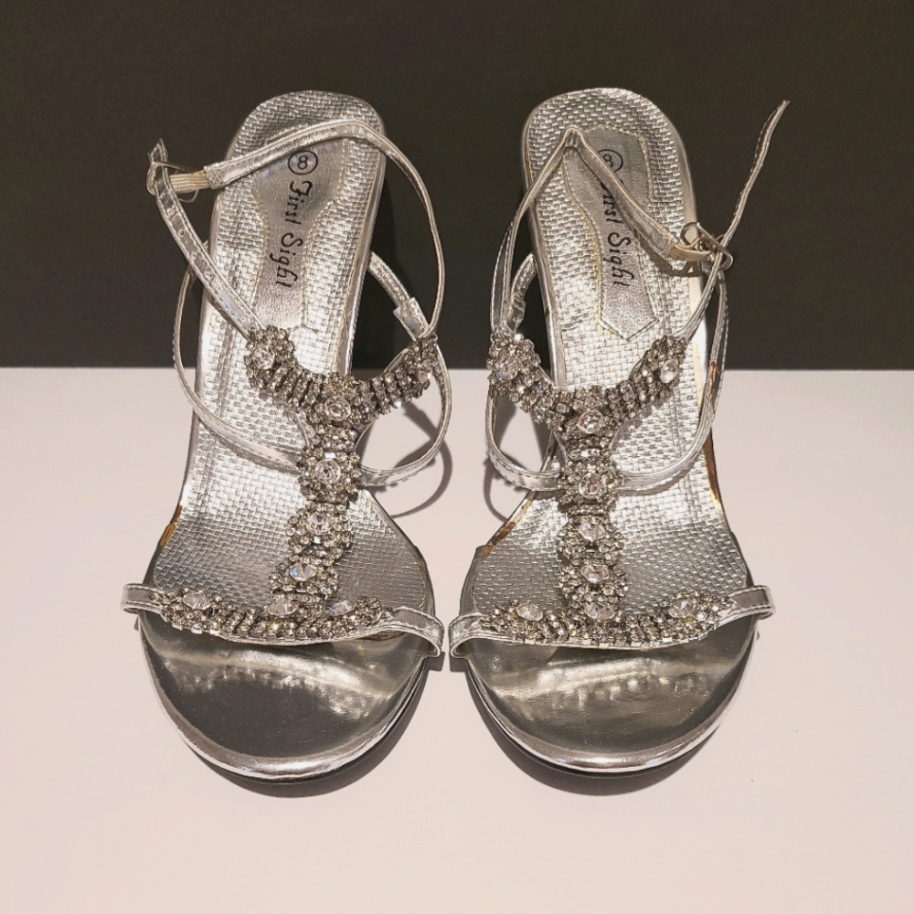 Lady's ankle strap heel